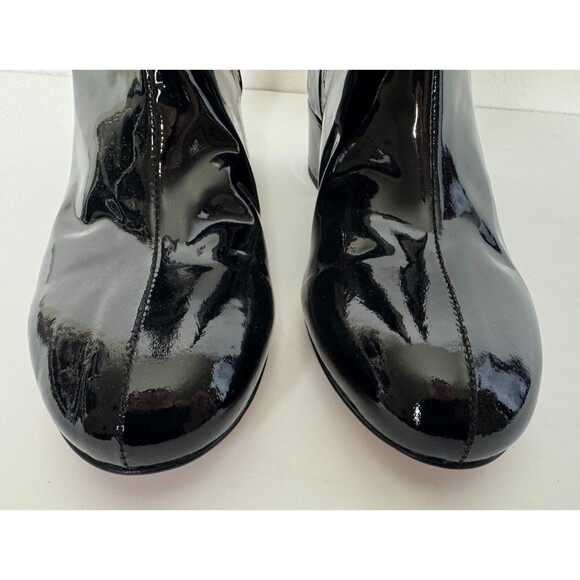 J.Crew Size 8M Italian Leather Knee High Boots Black Patent Leather Glossy NWB - Picture 6 of 13